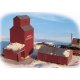 Farmer`s Co-op Rural Grain Elevator -- Kit - Elevator: 4-3/8 x 5-3/8 x 6` 11 x 13.7 x 15.2cm, N, Walthers Cornerstone 3238