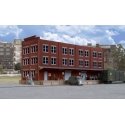Trackside Post Office -- Kit - 13-1/8 x 4-1/2 x 6-3/8′ 32.8 x 11.2 x 15.9cm, HO, Walthers Cornerstone 4063