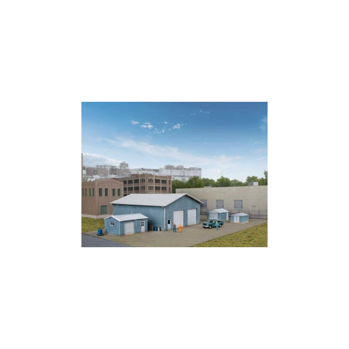 Pole Barn and Sheds -- Kit, N, Walthers Cornerstone 3853