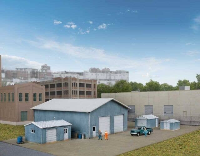 Pole Barn and Sheds -- Kit, N, Walthers Cornerstone 3853