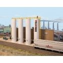 Plastic Pellet Plant Background Building -- Kit, HO, Walthers Cornerstone 4146