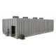 Modern Concrete Grocery Warehouse -- Kit - 16-7/8 x 8-11/16 x 4-1/2′ 42.8 x 22 x 11.4cm, HO, Walthers Cornerstone 4105