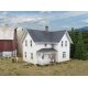 Lancaster Farmhouse -- Kit - 5-15/16 x 4-1/2 x 4-5/16′ 15.1 x 11.4 x 11cm, HO, Walthers Cornerstone 3333