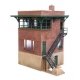 Pennsylvania Railroad Brick Interlocking Tower w/Flat Roof -- Kit - 5-1/4 x 3-1/8 x 5-5/8′ , HO, Walthers Cornerstone 3554