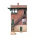 Pennsylvania Railroad Brick Interlocking Tower w/Flat Roof -- Kit - 5-1/4 x 3-1/8 x 5-5/8′ , HO, Walthers Cornerstone 3554