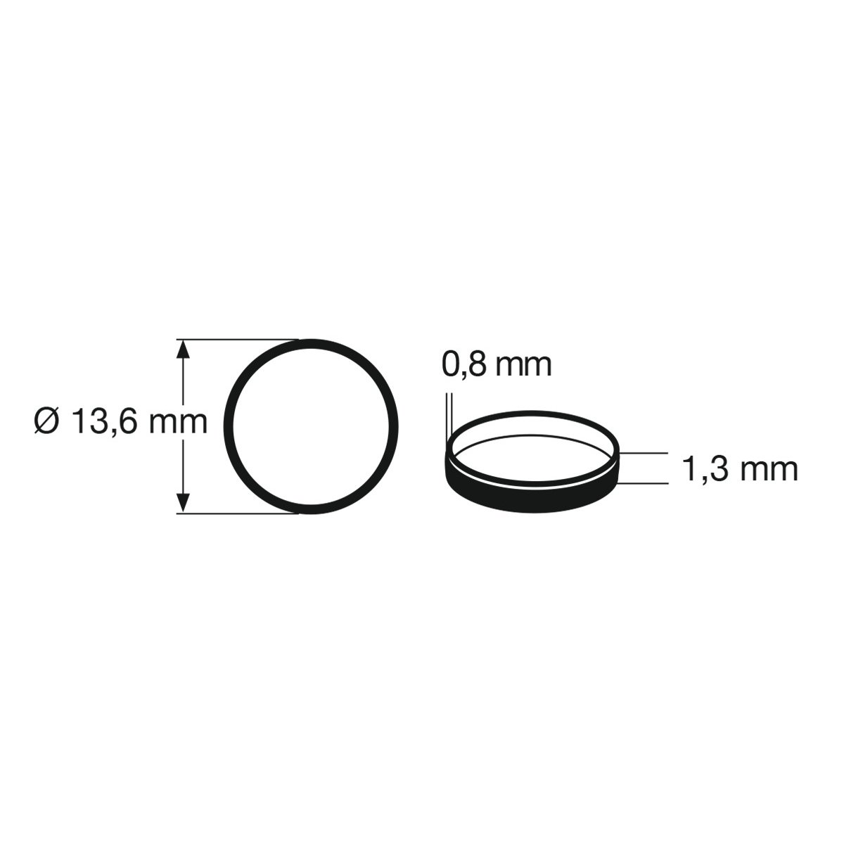 Traction tyre set -- Haftreifen-Satz -- 13.6 x 1.3 mm - 10 pcs - H0 - Roco Fleischmann 648004