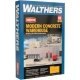 Modern Concrete Warehouse -- Kit - 16-5/8 x 9-1/8 x 5-11/16′ 42.2 x 23.1 x 14.4cm, HO, Walthers Cornerstone 4067