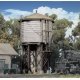 Wood Water Tank -- Kit - 3-1/2 x 3-7/8 x 6-5/8′ 8.7 x 9.6 x 16.5cm, HO, Walthers Cornerstone 3531