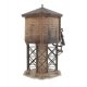 Wood Water Tank -- Kit - 3-1/2 x 3-7/8 x 6-5/8′ 8.7 x 9.6 x 16.5cm, HO, Walthers Cornerstone 3531