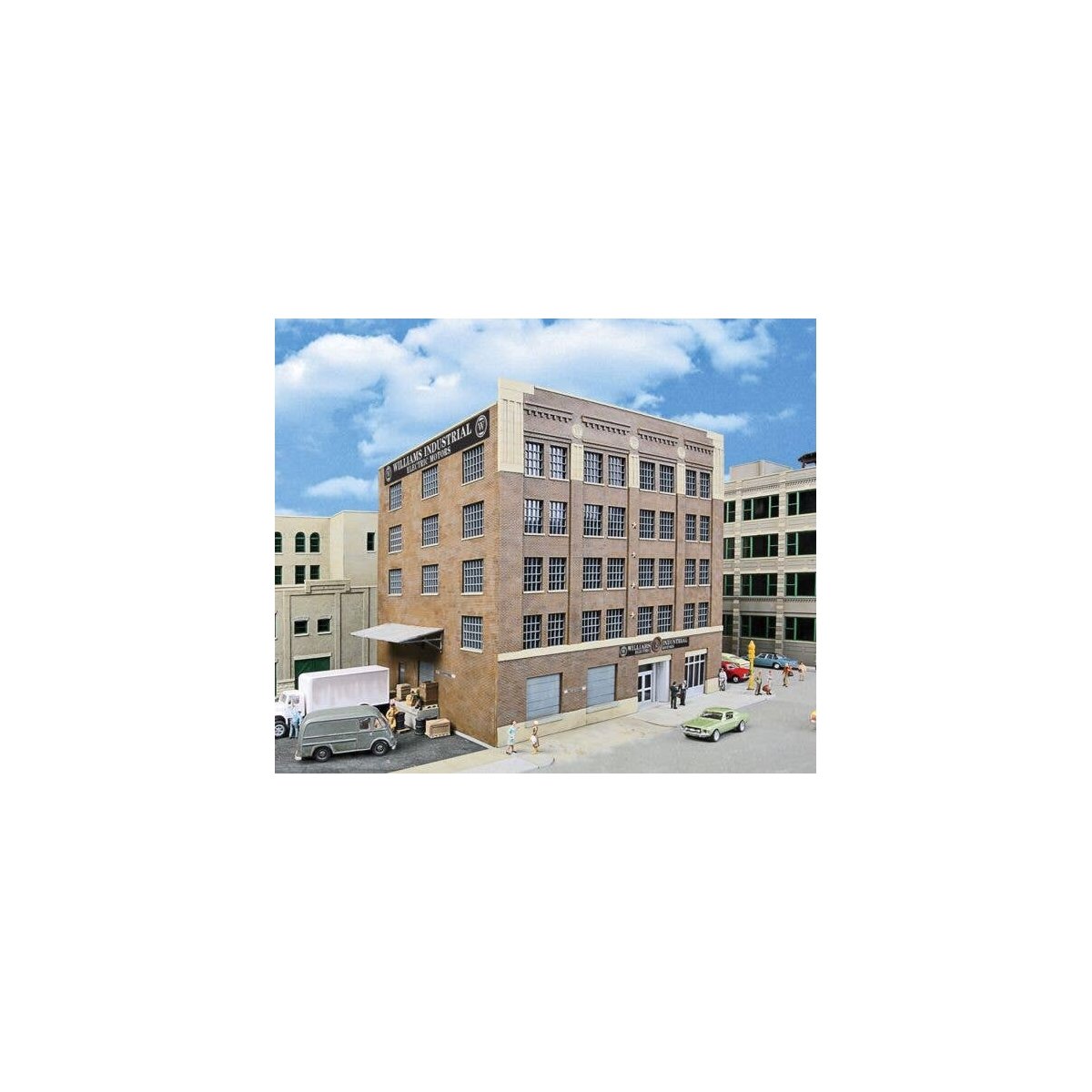 Williams Industrial Electric Motors -- Kit 10-1/2 x 7-7/8 x 9-3/4′ 26.6 x 20 x 24.7cm, HO, Walthers Cornerstone 3788