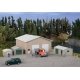 Pole Barn and Sheds -- Kit - Set of Four Buildings, HO, Walthers Cornerstone 4125