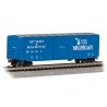 ACF 50`6` Outside-Braced Sliding-Door Boxcar - Ready to Run - Silver Series -- Detroit & Mackinac 2463 (blue, white Yes Michigan