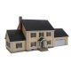 Executive House -- Kit - 9-15/16 x 5 x 4-3/4′ 25.2 x 12.7 x 12cm, HO, Walthers Cornerstone 4154