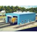 Modern 1- or 2-Stall Engine House -- Kit - 5-1/2 x 11′ 14 x 27.9cm, HO, Pikestuff 8