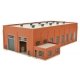 Two-Stall 130` Brick Diesel House -- Kit - 10-3/4 x 6-3/4 x 3-1/4` 27.3 x 17.1 x 8.2cm, N, Walthers Cornerstone 3266