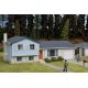 Split-Level House -- Kit - 7-1/4 x 3-3/4 x 2-9/16′ 18.4 x 9.5 x 6.5cm, HO, Walthers Cornerstone 3794