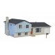 Split-Level House -- Kit - 7-1/4 x 3-3/4 x 2-9/16′ 18.4 x 9.5 x 6.5cm, HO, Walthers Cornerstone 3794