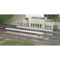Butterfly-Style Station Platform Shelter -- Kit pkg(8), N, Walthers Cornerstone 3258