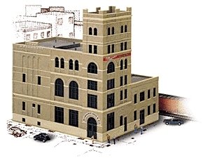 Milwaukee Beer and Ale Brewery -- Kit - 12-3/8 x 10 x 12′ 31.4 x 25.4 x 30.5cm, HO, Walthers Cornerstone 3024