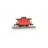 Old-Time Wood Bobber Caboose - Ready to Run -- Painted, Unlettered (red), N, Bachmann Industries 15758