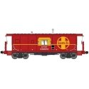 International Car Half-Bay Window Caboose - Ready to Run -- Santa Fe 999653 (red, yellow, Large Logo), N, Bluford Shops 40180