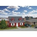 Cape Cod House -- Kit - 2-3/8 x 2 x 1-5/8′ 6 x 5 x 4.1cm, N, Walthers Cornerstone 3839