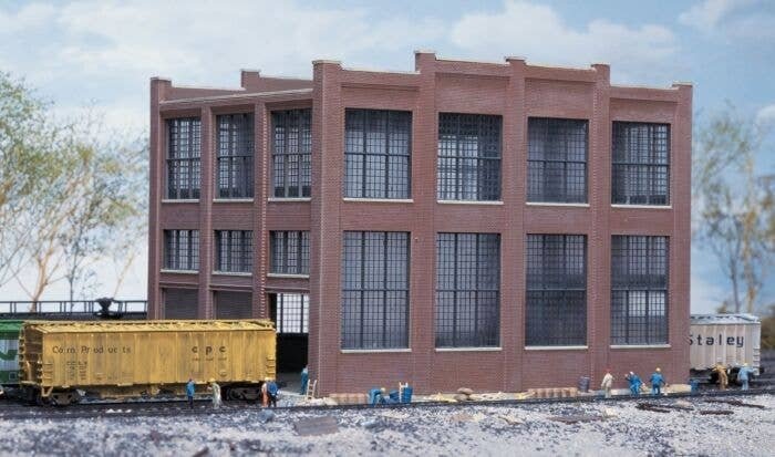 Backshop -- Kit - 7 x 5-1/4 x 5-1/4′ 17.7 x 13.3 x 13.3cm, N, Walthers Cornerstone 3227