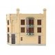 Walthers Water Street Building -- Kit - 7-3/4 x 4-3/4 x 7-1/8′ 19.4 x 11.9 x 17.8cm, HO, Walthers Cornerstone 4203