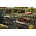 Vintage Highway Overpass -- Kit - Scale 50′ 15.2m, HO, Rix Products 101