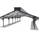 Train Shed with Clear Roof -- Kit: 22-3/8 x 11-9/16 x 6-1/4′ 56.8 x 29.3 x 15.8cm, HO, Walthers Cornerstone 2984