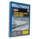 Train Shed with Clear Roof -- Kit: 22-3/8 x 11-9/16 x 6-1/4′ 56.8 x 29.3 x 15.8cm, HO, Walthers Cornerstone 2984