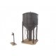 Steel Water Tank -- Kit - 3-1/4 x 3 x 7′ 11.3 x 7.5 x 17.5 cm, HO, Walthers Cornerstone 3043