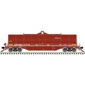42′ Coil Steel Car with Fishbelly Side Sill - Ready to Run - Master(R) -- Grand Trunk Western 187411 (Boxcar Red, white, yello