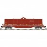 42′ Coil Steel Car with Fishbelly Side Sill - Ready to Run - Master(R) -- Grand Trunk Western 187411 (Boxcar Red, white, yello