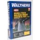 Double-Track Railroad Bridge Concrete Pier 2-Pack -- Kit 5-7/16 x 1-1/4 x 5-1/8′ 13.8 x 3.1, HO, Walthers Cornerstone 4552
