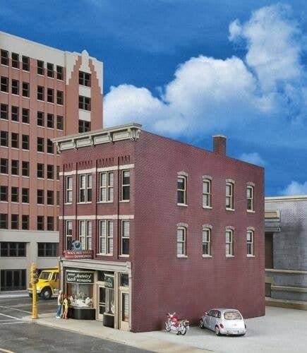 Jewelry Store -- Kit - 3-9/16 x 5-7/8 x 6′ 9.1 x 14.9 x 15.2cm, HO, Walthers Cornerstone 3476