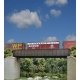 70` Single-Track Railroad Through Girder Bridge -- Kit - 9-3/4 x 2-3/8 x 1-5/16` 24.7 x 6 x, HO, Walthers Cornerstone 4502