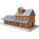 Brick Freight House -- Kit - 10 x 4-1/2 x 5-1/4′ 25.4 x 11.4 x 13.3cm, HO, WalthersTrainline 918