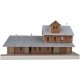 Brick Freight House -- Kit - 10 x 4-1/2 x 5-1/4′ 25.4 x 11.4 x 13.3cm, HO, WalthersTrainline 918