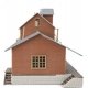 Brick Freight House -- Kit - 10 x 4-1/2 x 5-1/4′ 25.4 x 11.4 x 13.3cm, HO, WalthersTrainline 918