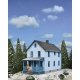 Two-Story Frame House -- Kit - 5 x 2-1/2 x 4-1/16′ 12.7 x 6.3 x 10.3cm, HO, Walthers Cornerstone 3786