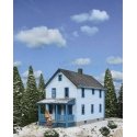 Two-Story Frame House -- Kit - 5 x 2-1/2 x 4-1/16′ 12.7 x 6.3 x 10.3cm, HO, Walthers Cornerstone 3786