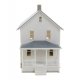 Two-Story Frame House -- Kit - 5 x 2-1/2 x 4-1/16′ 12.7 x 6.3 x 10.3cm, HO, Walthers Cornerstone 3786