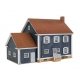 Colonial House -- Kit - 6-3/4 x 5 x 4-3/4′ 17.1 x 12.7 x 12cm, HO, Walthers Cornerstone 4153