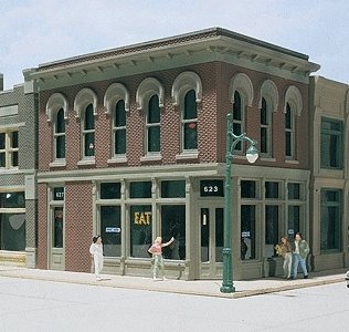 The Other Corner Cafe - Woodland Scenics DPM Landmark Structures(R) -- Kit - 4-3/4 x , HO, Design Preservation Models 11500