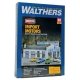 Import Motors -- Kit - 7-1/4 x 5-3/8 x 3-7/8′ 18.4 x 13.6 x 9.4cm, HO, Walthers Cornerstone 4023