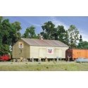 Storage Shed on Pilings -- Kit - 4-1/2 x 7 x 3-1/2′ 11.4 x 8.9cm, HO, Walthers Cornerstone 3529