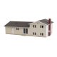 Split-Level House -- Kit - 4 x 2-1/4 x 1-1/2′ 10.2 x 5.7 x 3.8cm, N, Walthers Cornerstone 3840
