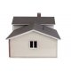 Split-Level House -- Kit - 4 x 2-1/4 x 1-1/2′ 10.2 x 5.7 x 3.8cm, N, Walthers Cornerstone 3840