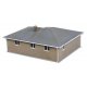 Brick Ranch House -- Kit - 3-1/16 x 2-9/32 x 1-1/4′ 7.7 x 5.7 x 3.17cm, N, Walthers Cornerstone 3838